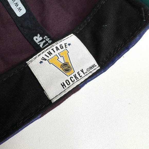 Vintage Hockey NHL Anaheim Mighty Ducks Snap Back Cap Hat Zephyr Camo RARE - Picture 8 of 8